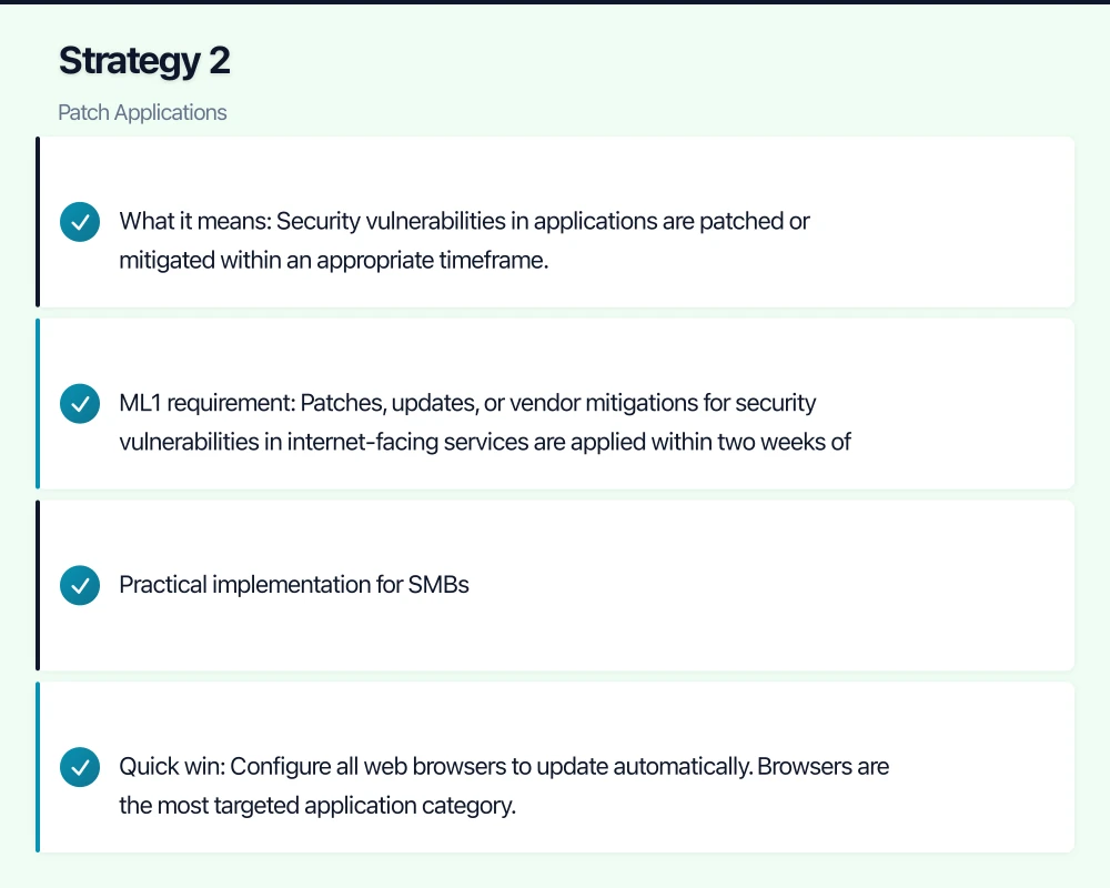 Strategy 1: Application Control Infographic