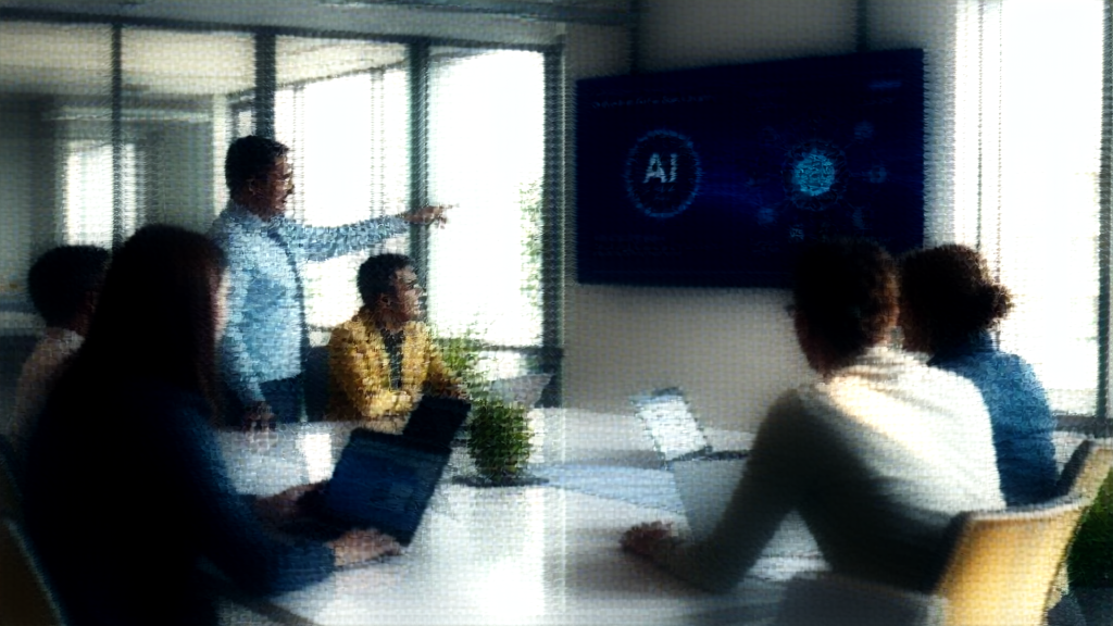 Cybersecurity awareness training session focused on AI threats