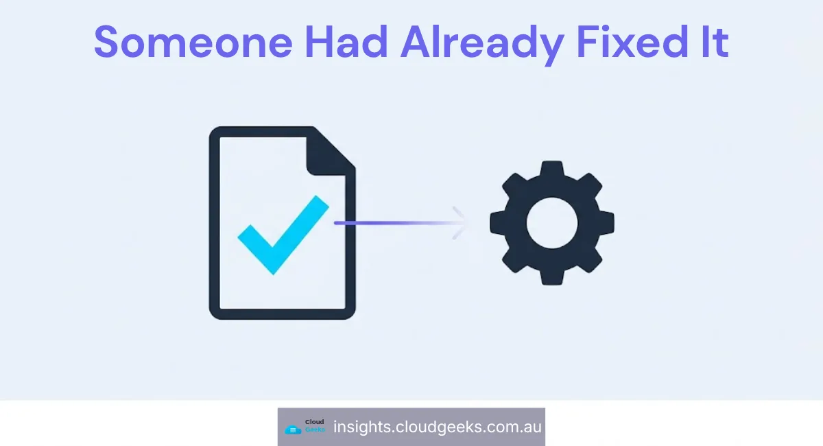 Someone Had Already Fixed It. The Fix Was Being Silently Ignored.
