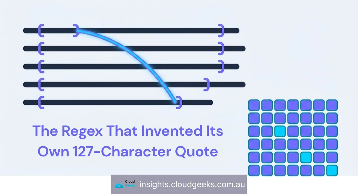 The Regex That Invented Its Own 127-Character Quote