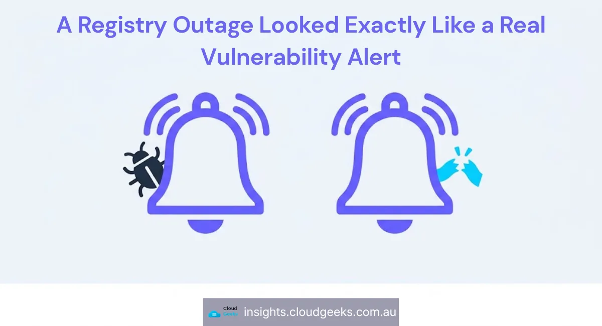 A Registry Outage Looked Exactly Like a Real Vulnerability Alert