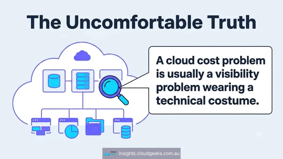 A cloud cost problem is usually a visibility problem wearing a technical costume