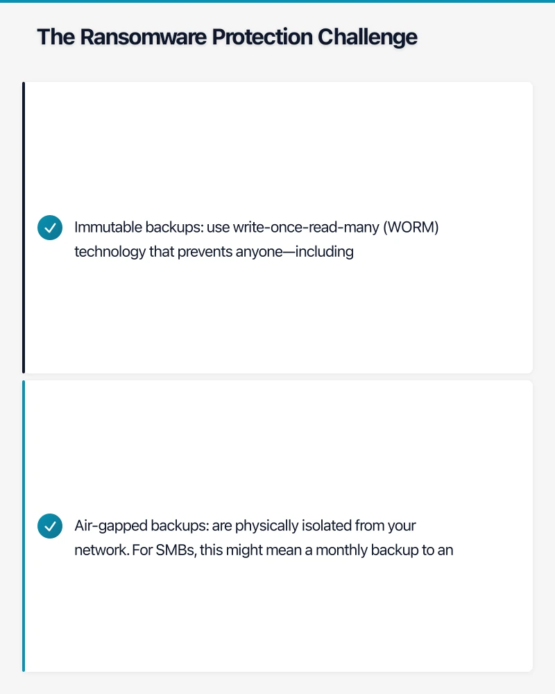 The Ransomware Protection Challenge Infographic