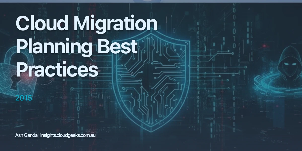 cloud migration planning Best Practices 2015