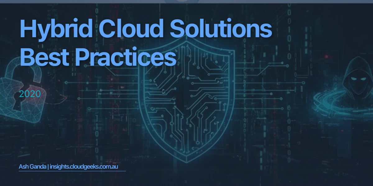 hybrid cloud solutions Best Practices 2020