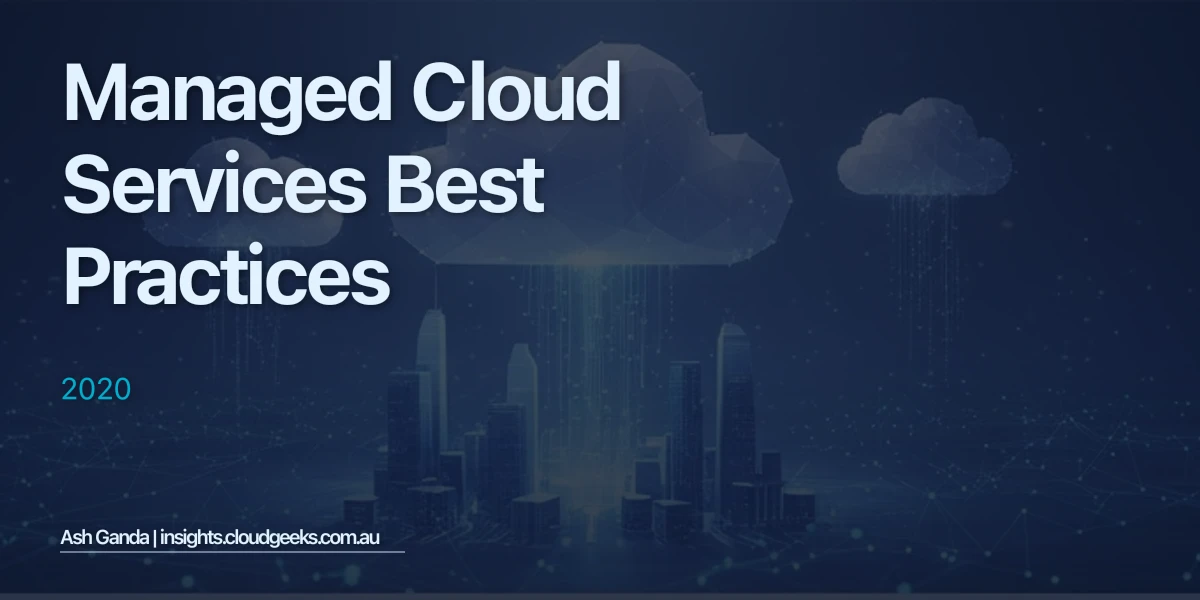 managed cloud services Best Practices 2020