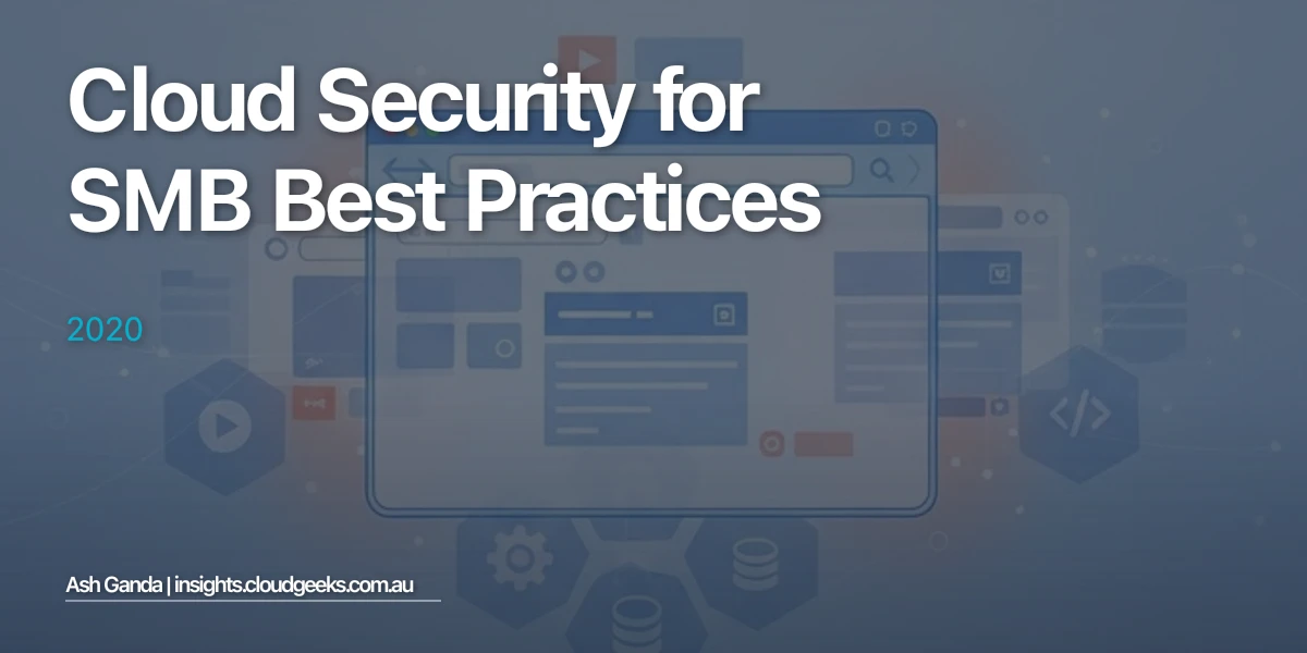 cloud security for SMB Best Practices 2020