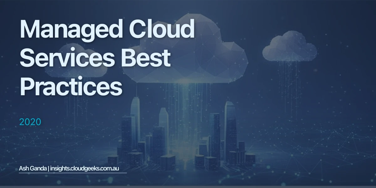 managed cloud services Best Practices 2020