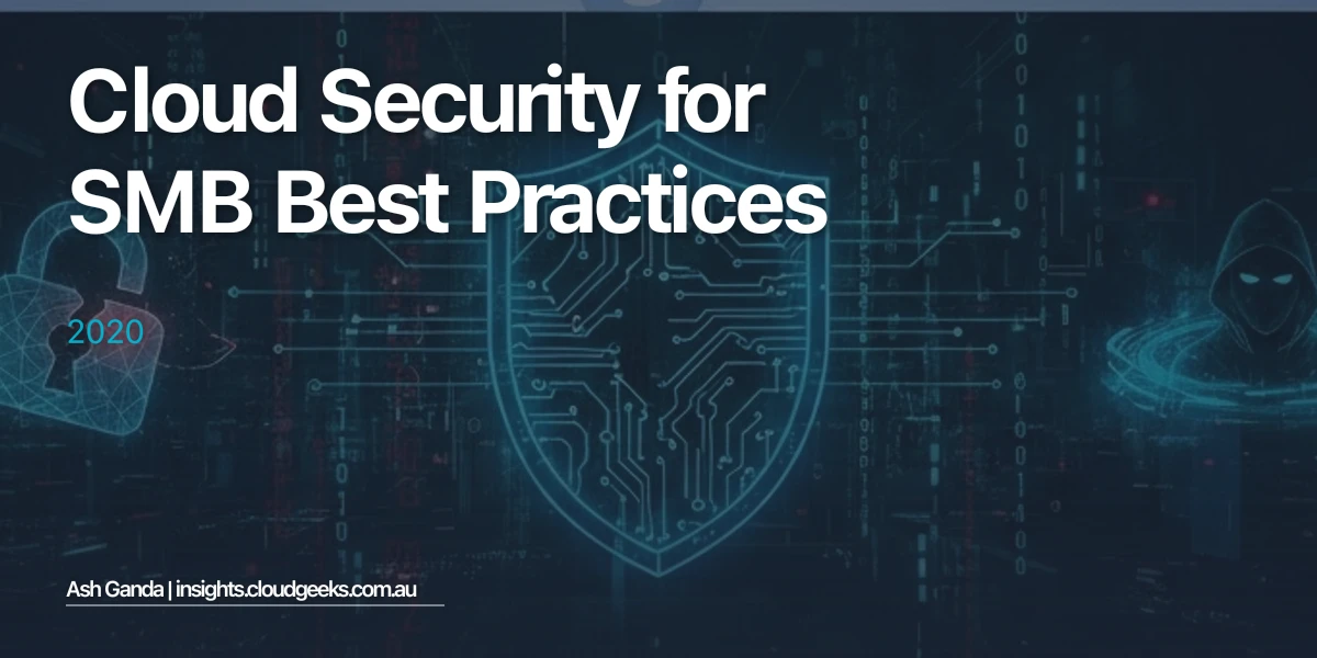cloud security for SMB Best Practices 2020
