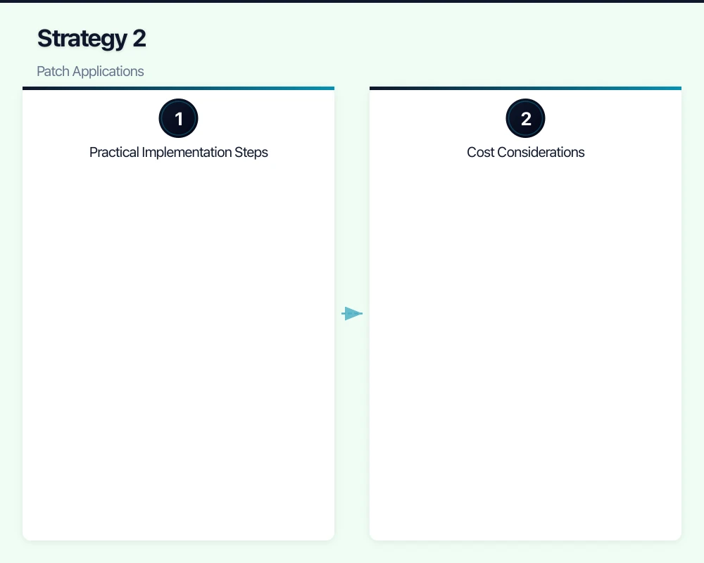 Strategy 2: Patch Applications Infographic