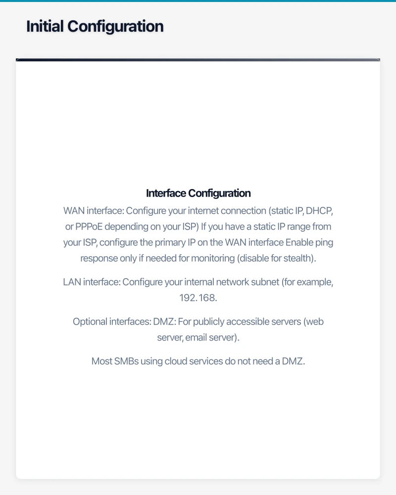 Firewall Rule Configuration Infographic