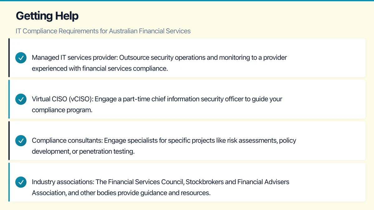 Practical IT Compliance for SMB Financial Services Infographic