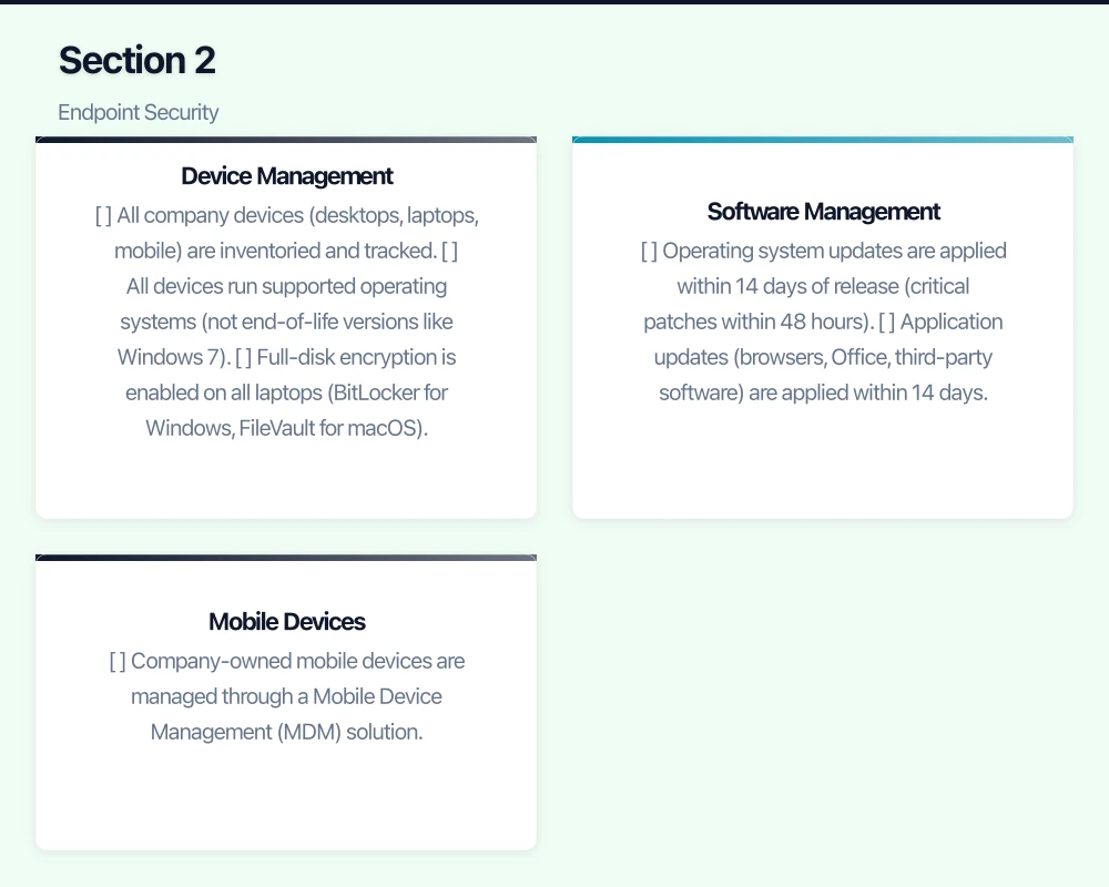 Section 2: Endpoint Security Infographic